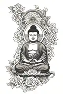 Budha tattoo design idea