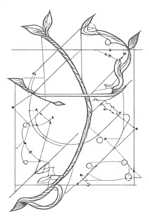 bow and arrow design tattoo design idea