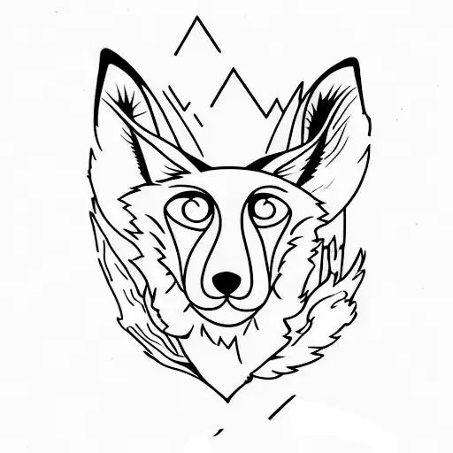 A runner with a fox tail tattoo design idea