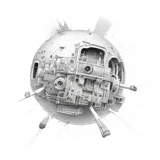 bomb  tattoo design idea