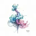 Tornado destroying tattoo design idea