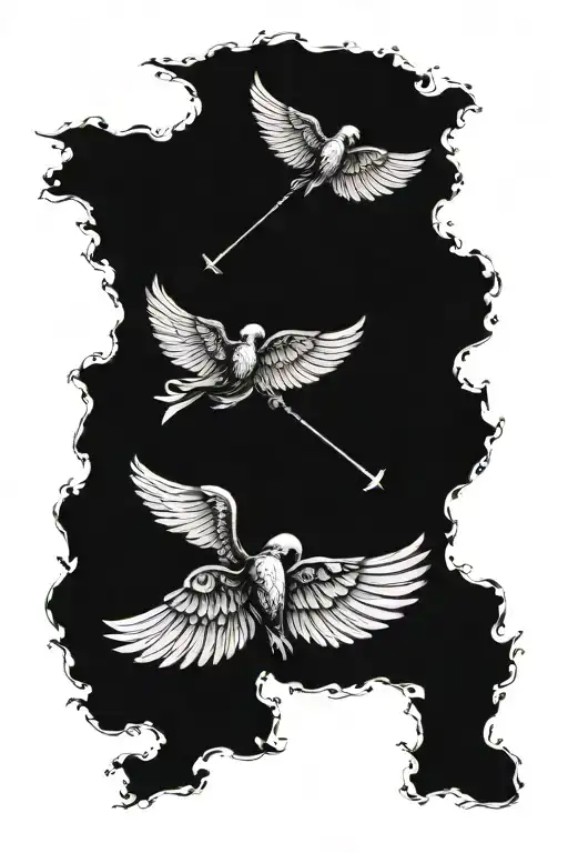 icarus flying on back memento mori down spine tattoo tattoo design idea