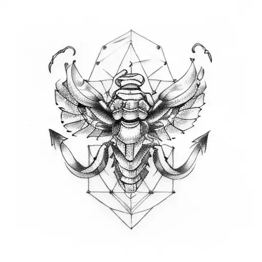 scorpio astrology tattoo with birth time tattoo design idea