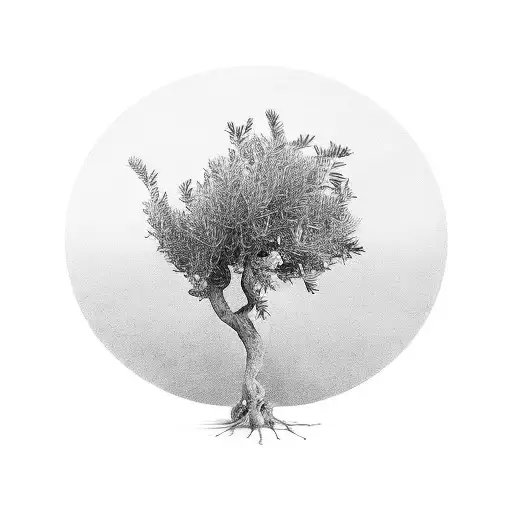 olive tree  tattoo design idea