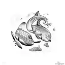 Oregon coast sea animals  tattoo design idea
