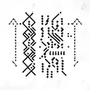 A Hello World message written in binary code tattoo design idea