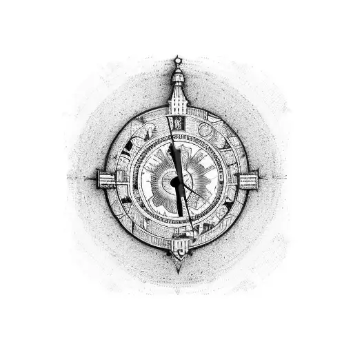 Spain and africa united. Clock rewind 1914 tattoo design idea