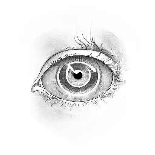 illuminati eye tattoo design idea
