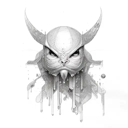 crying eyes tattoo design idea