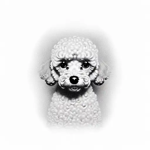 two toy poodle tattoo design idea