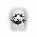 two toy poodle tattoo design idea