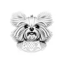 two toy poodle tattoo design idea