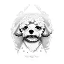 two toy poodle tattoo design idea