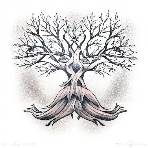 Please suggest designs for my oak tree tattoo I am thinking of adding an  extra tattoo which has very similar representation of an oak tree  r TattooDesigns