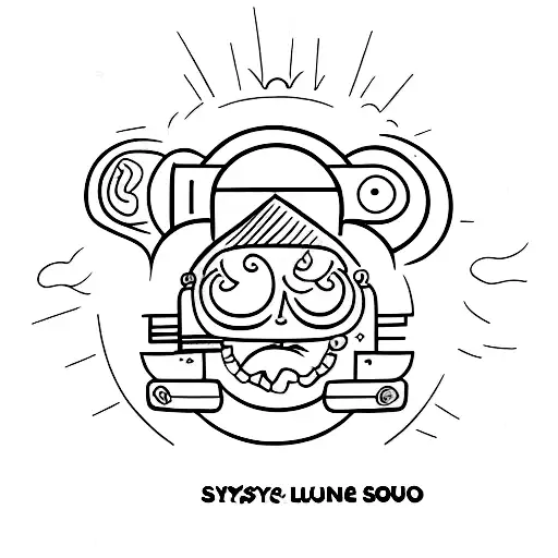 sunshine soul, trust no one tattoo design idea