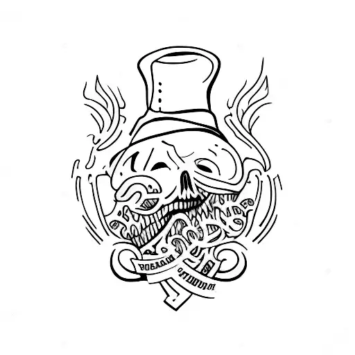 trust no one tattoo design idea