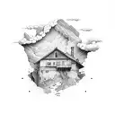 a coal mine  tattoo design idea