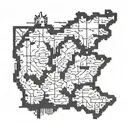 outline of Michigan map that shows grands to Detroit  tattoo design idea