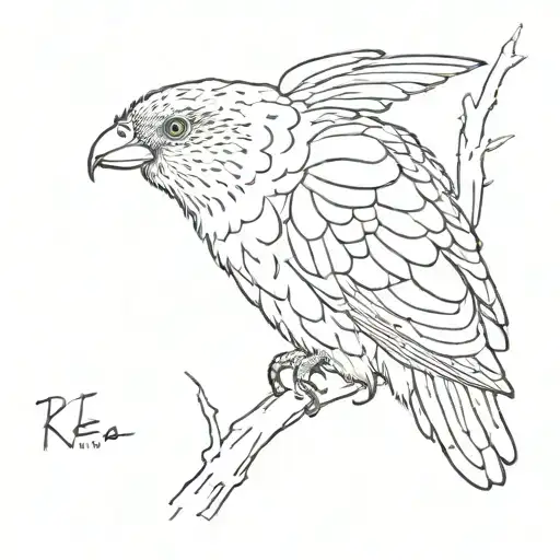kea tattoo design idea