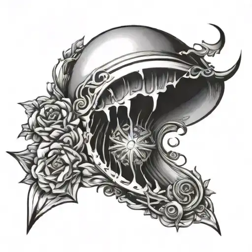 perspective tattoo design idea