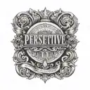 write' perspective' tattoo design idea