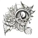 perspective tattoo design idea