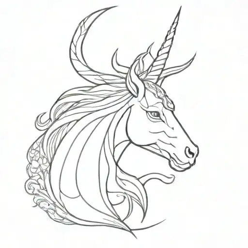 mythology and animals  tattoo design idea