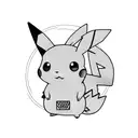 kawaii  Pikachu  tattoo design idea