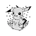 kawaii  Pikachu  tattoo design idea