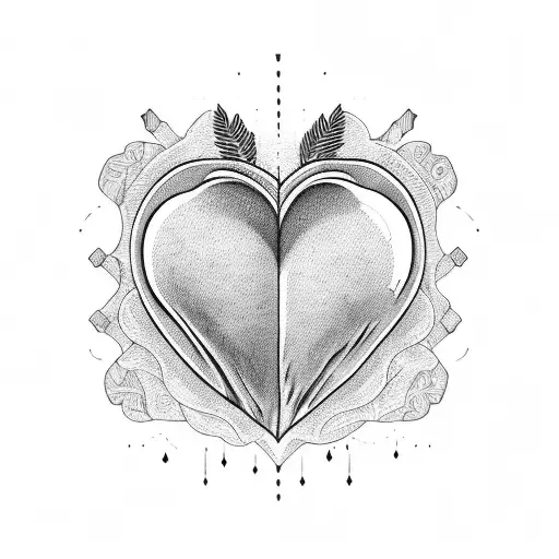 Crying Heart tattoo design idea