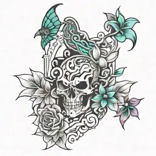 bullied past present future tattoo design idea