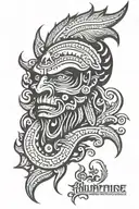 philippine flag tribal tattoo design combining tattoo design idea