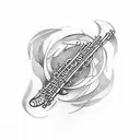 flute tattoo tattoo design idea