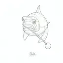 billiards pool shark  tattoo design idea