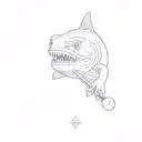 billiards pool shark  tattoo design idea