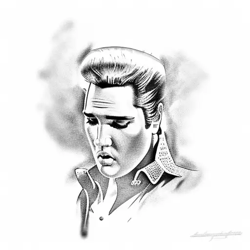 elvis tattoo design idea