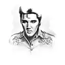 elvis tattoo design idea