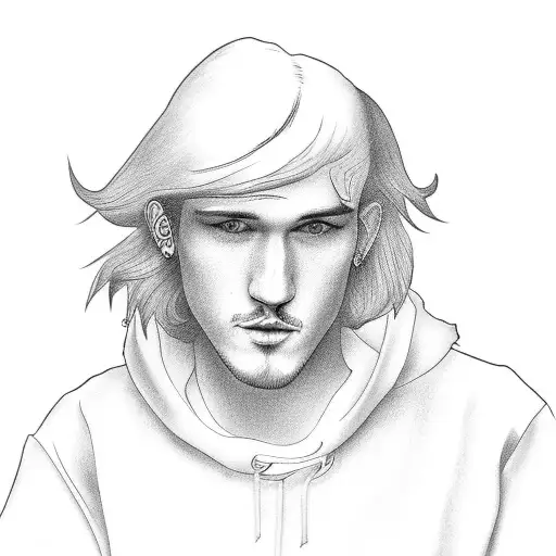 lil peep tattoo design idea