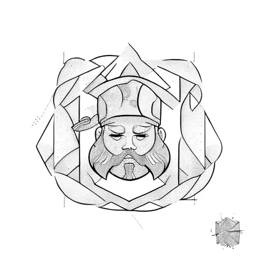 Chef knife tattoo design idea