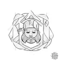 Chef knife tattoo design idea