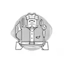 Chef knife tattoo design idea