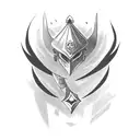 gambit and twisted fate jogando truco tattoo design idea