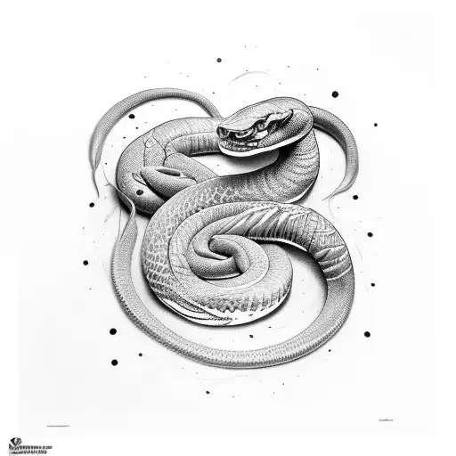 anaconda wrapping around forearm tattoo design idea