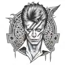 david Bowie   labyrinth representing tattoo design idea