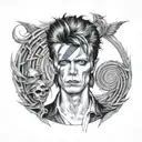 david Bowie   labyrinth representing tattoo design idea