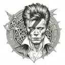 david Bowie   labyrinth representing tattoo design idea