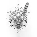 miami vice tattoo design idea