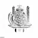 22nd of Febuary 2023 in Roman Numerical  tattoo design idea