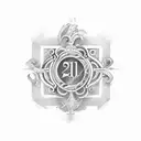 22nd of Febuary 2023 in Roman Numerical  tattoo design idea