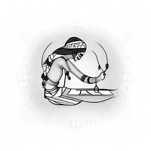 Punjabi Slut writing tattoo design idea